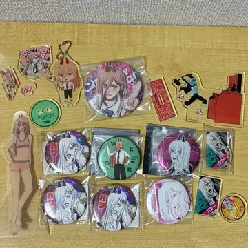 체인소 맨 파워 캔뱃지 아크릴 스탠드 키링 세트