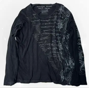 00s archive 헤이세이 초기 긴팔 티셔츠 영문 그랑 시크 스타일