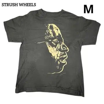 STRUSH WHEELS 스케이트 스트릿 티셔츠 블랙 M