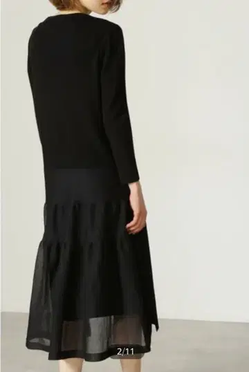 ADORE 어도어 시어 티어드 니트 원피스