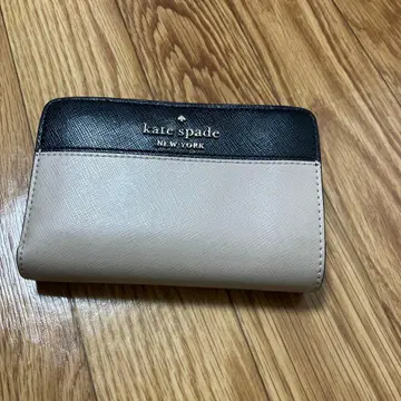 여성 지갑 여성 여성용 케이트 스페이드 블랙 베이지