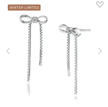 스타 주얼리 SV925 귀걸이 INFINITY BOW