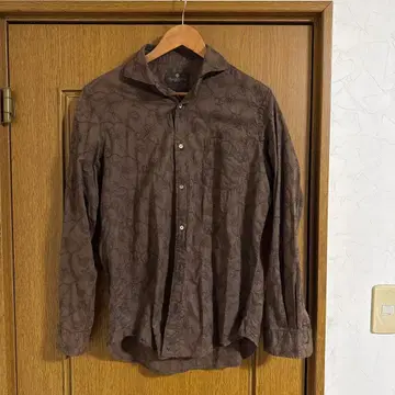 Distinction 남성용 BIG 꽃무늬 긴팔 셔츠