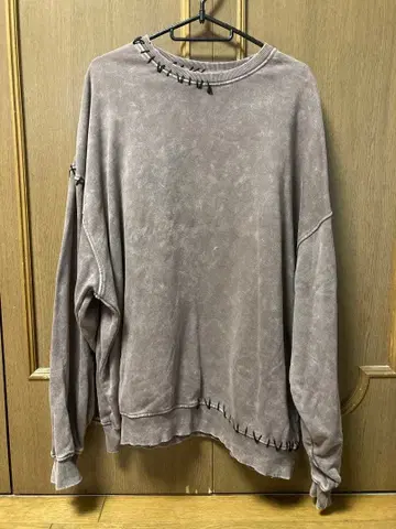 SERACE 데미지 가공 맨투맨 트레이닝복