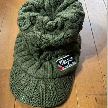 마즈메 MAZUME 모자 니트 모자 챙 달린 프리 사이즈