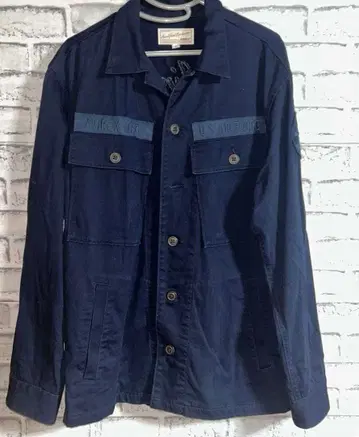 AVIREX U.S. AIR FORCE 자수 패치 네이비 셔츠