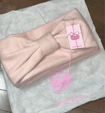 PINCUNOMARU 리본 머플러 페어리 핑크