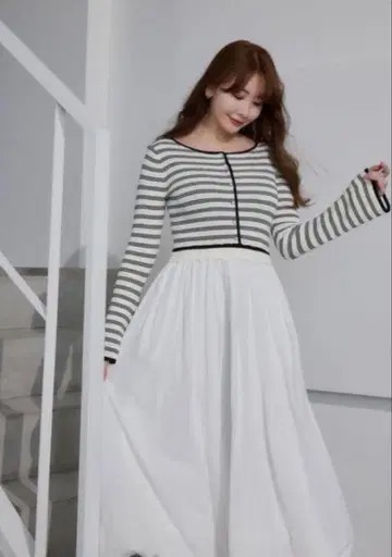 Herlipto Docking Knit Balloon Dress S