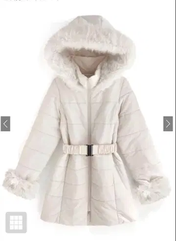 GRL 벨트 포함 퍼 다운 코트 [kd13]