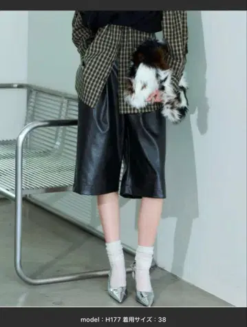 [ MAISON SPECIAL ] 가죽 하프 팬츠 38 사이즈