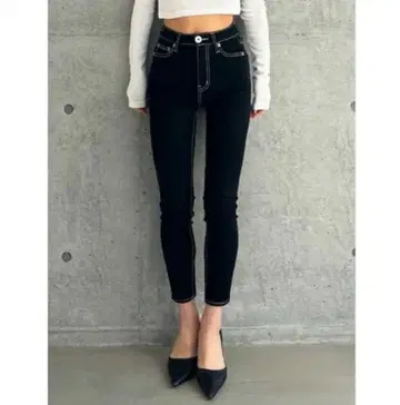 GYDA [ TINY ] 미들 허리 원 워시 스키니 팬츠