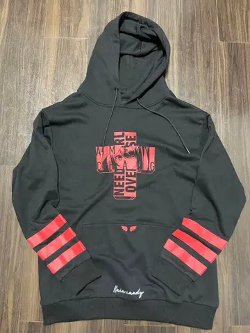 NEEDY GIRL OVERDOSE 아메쨩 크로스 후드티