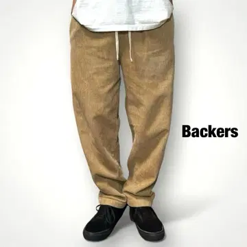 Backers 코듀로이 셰프 팬츠 이지 팬츠 페이드 가공