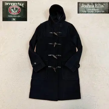 INVERTERE Joshua Ellis 더플 코트 소가죽 네이비