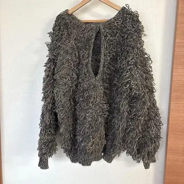 lumier 루프얀 2way 키넥 니트 풀오버 믹스 새상품 택