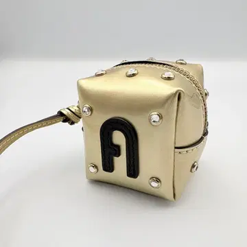 FURLA 훌라 참 코인 케이스 소품함 골드 큐빅