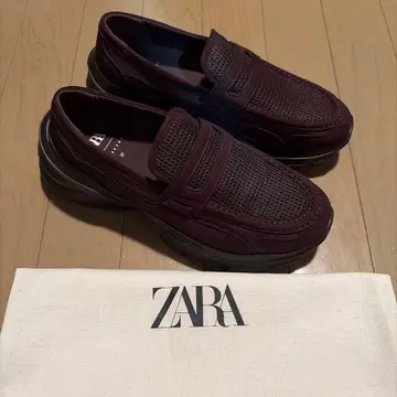 [ 미사용 새상품 ] ZARA 플랫폼 로퍼 24cm 신발 주머니 포함