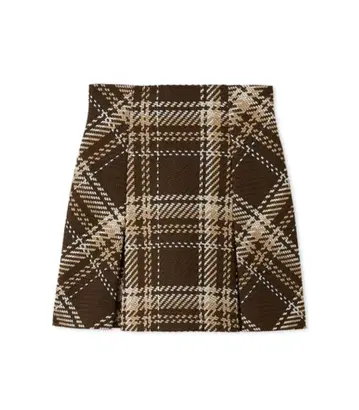 [ SNIDEL ] Sustainable 로빙 체크 미니 스커트