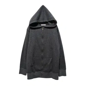 1557 [이로노히] 풀 집업 후드티 (M) 속기모 다크 그레이 긴팔