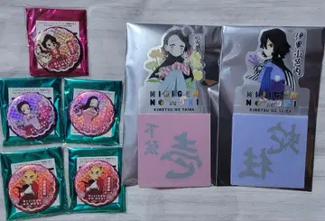 귀멸의 칼날 니지겐노모리 코스터 캔뱃지 렌고쿠 이구로 코쵸 외 일괄 판매