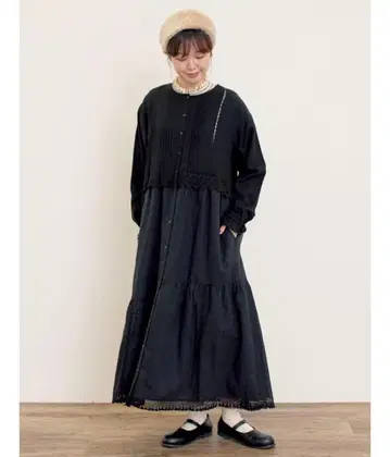 새상품 SM2 레이스 패치워크 원피스