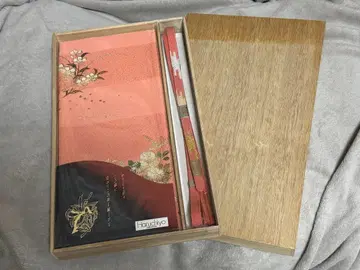 살몬 핑크 오비 장식 천 허리띠 세트