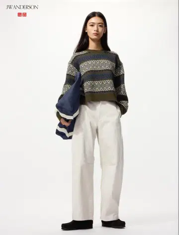 [택 있음] 유니클로 JW ANDERSON 커브 팬츠 natural