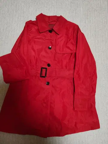 빨간색 스프링 코트