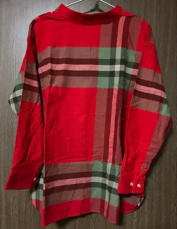 BEAMSBOY 빔즈 보이 빅 타탄 하이넥 풀오버