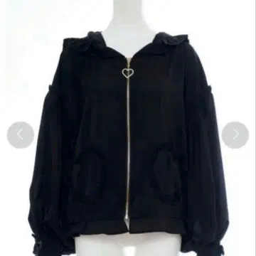 시크릿 허니 토끼 귀 프릴 쉬폰 후드티