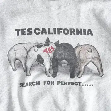 TES 엔드리스 써머 4BUHI 사이드 리브 맨투맨 M