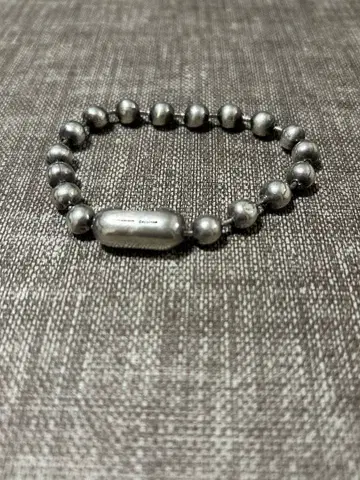 넘버나인 x JAM HOME MADE 실버 볼 체인 팔찌