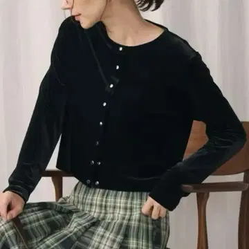 [ 새상품 ] BEAUTY&YOUTH 벨로아 컴팩트 가디건