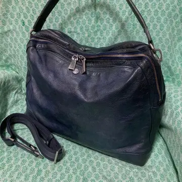 aniary 2way 백 올 가죽 사선 크로스 네이비 계열