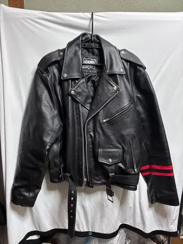 genuine leather  천연 가죽 더블 라이더 자켓 펑크
