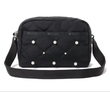 블랙 퀼팅 펄 숄더백