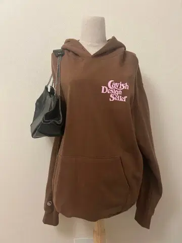 Cavish Design Seller 브라운 후드티