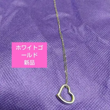 화이트 골드 목걸이 새상품