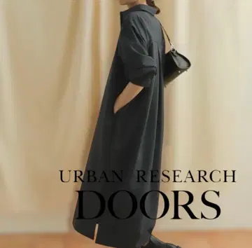URBAN RESEARCH DOORS 다크 블루 셔츠 원피스