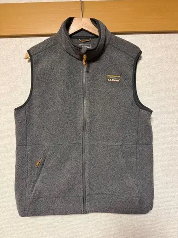 LLBean 그레이 플리스 베스트 M 사이즈