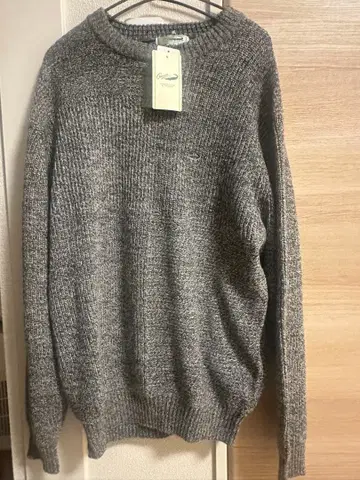 크로커다일 남성용 니트 스웨터 그레이 L 사이즈