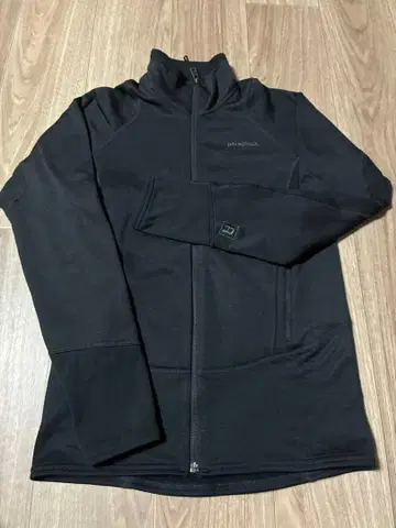 Xs patagonia 레귤레이터 R1 풀 지퍼 자켓 블랙