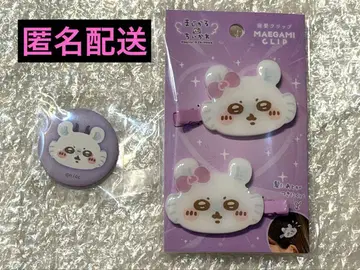 마법소녀 치이카와 모몽가 앞머리 클립 캔뱃지 세트