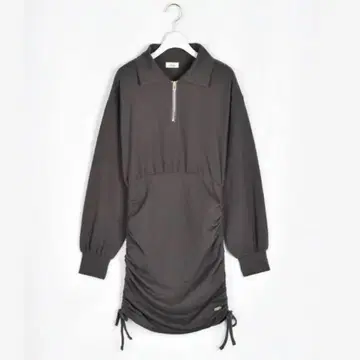 맨투맨 타이트 원피스 후드티