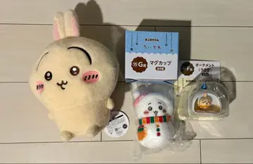 새상품 치이카와 봉제 인형&복권 4개 세트