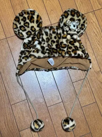 디즈니 팬캡 레오파드 무늬 미니