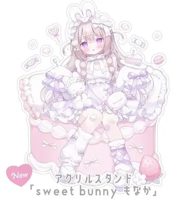 오모치 모나카 sweetbunny 모나카쨩 아크릴 스탠드 미개봉