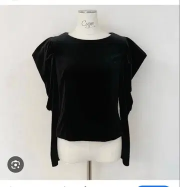 미사용 새상품! Cygne 시뉴 벨로아 상의 Agathe 0 BLK