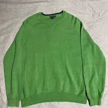 랜즈엔드 lands'end 코튼 니트 옐로우 그린