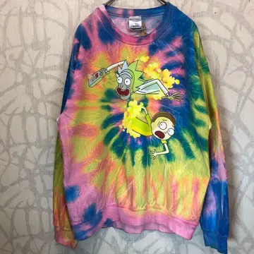 RICK AND MORTY 릭앤모티 맨투맨 타이다이 R